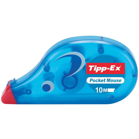 Tipp-Ex Pocket Mouse Correction Tape Roller Disposable 4.2mmx10m Ref 8207891 [Pack 10]
