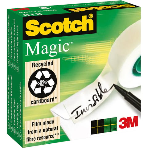 Scotch Magic Tape 12mmx66m Matt Ref 8101266 [Pack 2]
