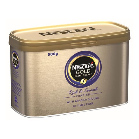 Nescafe Gold Blend Instant Coffee Decaffeinated Tin 500g Ref 12339242
