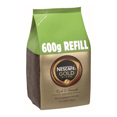Nescafe Gold Blend Instant Coffee Refill Pack 600g Ref 12339283