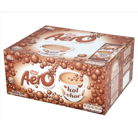 Aero Hot Chocolate Drink Powder 40 Sachets Ref 12203209