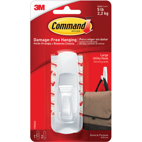 Command Oval Adhesive Single Hook Large Ref 17003