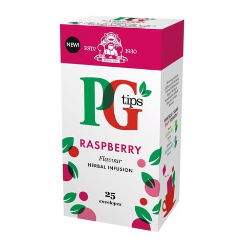 PG Tips Tea Bags Raspberry Enveloped Ref 49228801 [Pack 25]