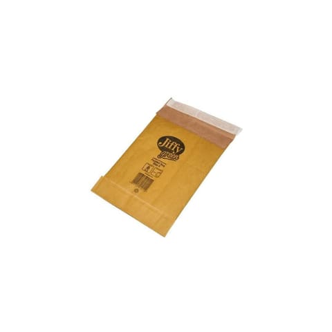 Jiffy Padded Bag Envelopes Size 0 Peel and Seal 135x229mm Brown Ref JPB-0 [Pack 200]