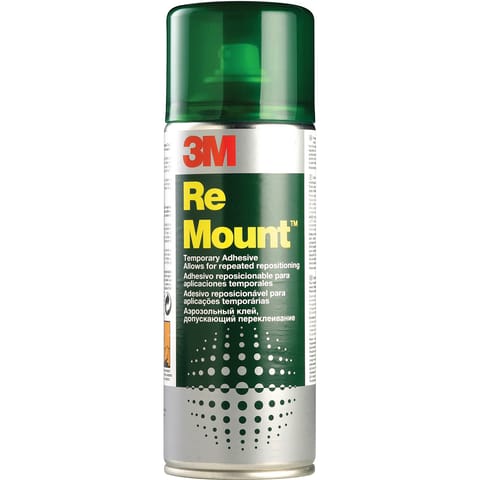 3M ReMount Adhesive Repositionable Spray Can CFC-Free 400ml Ref GS200018983