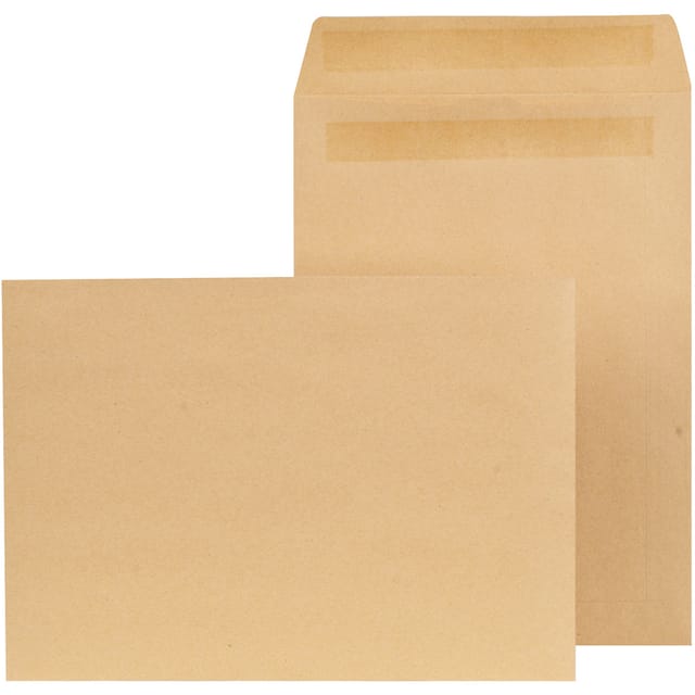 New Guardian Envelopes Pocket Self Seal Lightweight 90gsm C4 324x229mm Manilla Ref K26309 [Pack 250]