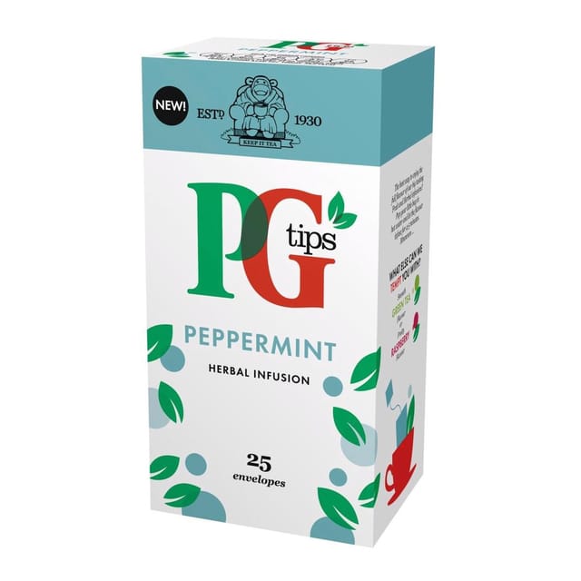 PG Tips Tea Bags Peppermint Enveloped Ref 49095601 [Pack 25]