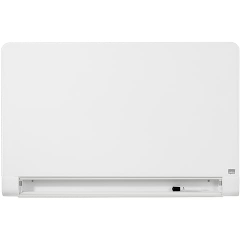 Nobo Widescreen 45 inch WBrd Gls Rnd Cnr Magn Scratch-Res Fixings Inc W1000xH560mm Brill Wht Ref 1905191