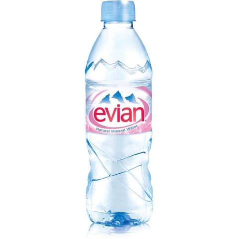 Evian Natural Mineral Water Still Bottle Plastic 500ml Ref 01210 [Pack 24]