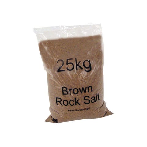 Rock Salt De-icing 25kg Brown [Packed 40]