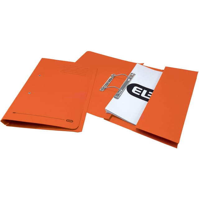 Elba StrongLine Transfer Spring File Recycled 320gsm Foolscap Orange Ref 100090148 [Pack 25]