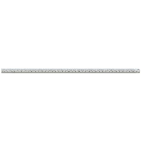 Linex Ruler Stainless Steel Imperial and Metric with Conversion Table 1000mm Silver Ref LXESL100