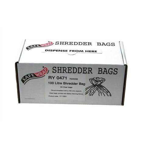 Robinson Young Safewrap Shredder Bags 100 Litre Ref RY0471 [Pack 50]