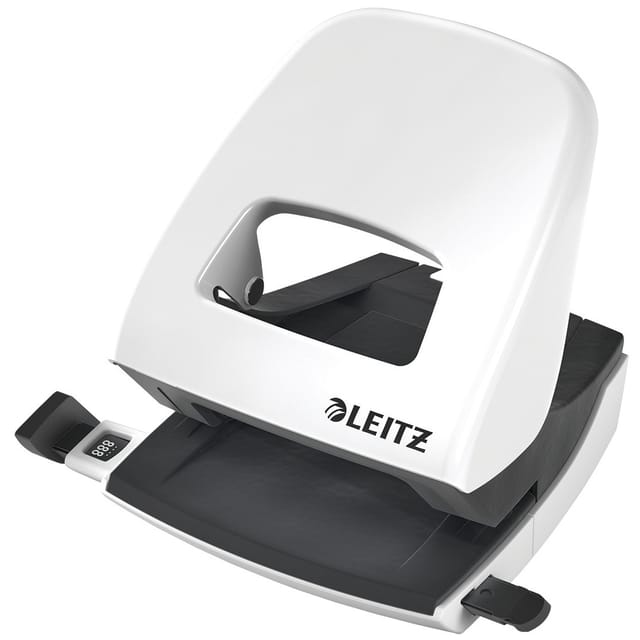 Leitz NeXXt WOW Hole Punch 3mm 30 Sheet Pearl White Ref 4010614