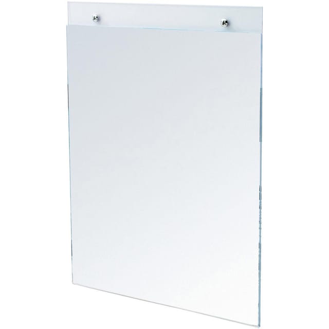Wall Sign Holder Pre Drilled Portrait A3 Clear