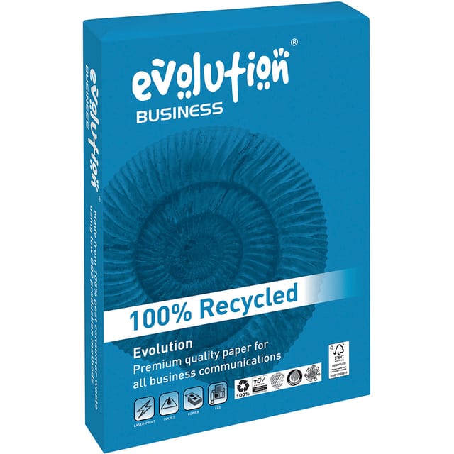 Evolution Business Paper FSC Recycled Ream-wrapped 100gsm A4 White Ref EVBU21100 [500 Sheets]
