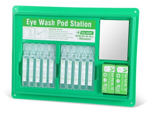 Click Medical Eyewash Pod Station (10X20Ml)