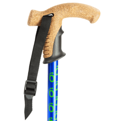 Flexyfoot Telescopic Walking Stick - Cork/Derby Handle - Anti Shock Technology
