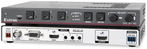 Extron Three Input Compact HDCP-Compliant Video Scaler