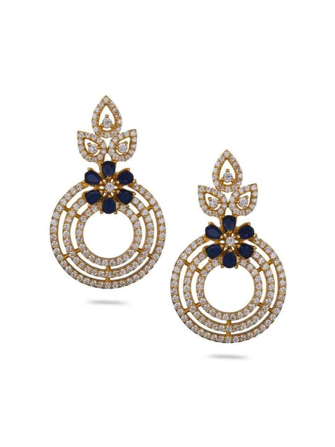 AD / CZ Earrings in Gold finish - CNB2727