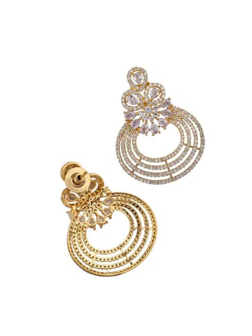AD / CZ Earrings in Gold finish - CNB2742