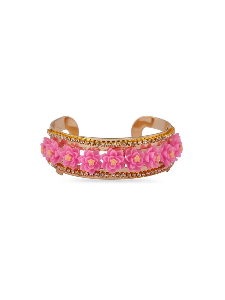 Floral Bracelet in Gold Finish - CNB2764