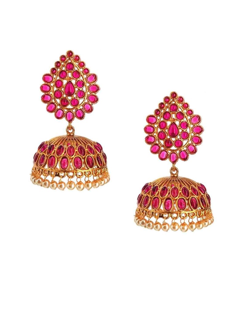 Traditional Jhumka Earring in Gold Finish - CNB2809