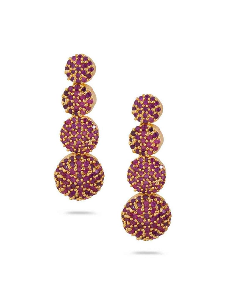 AD / CZ Earrings in Gold finish - CNB2679