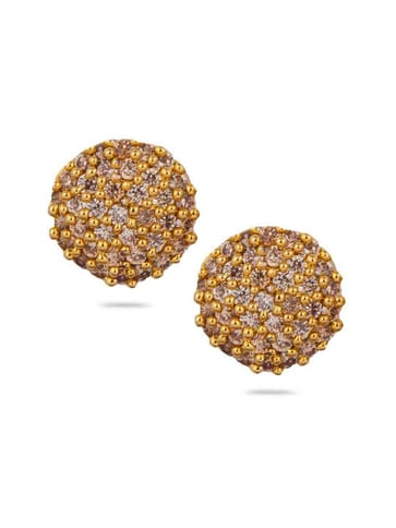 Cubic Zirconia Tops in Gold Finish - CNB2692