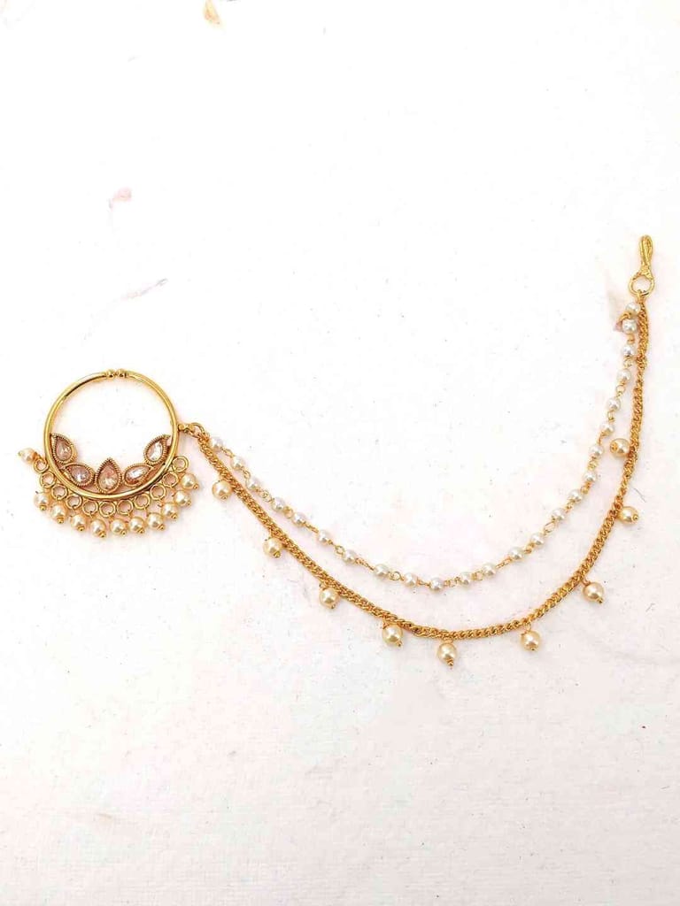 Traditional Nose Ring in Gold Finish - CNB2269