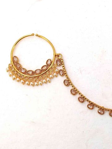 Traditional Nose Ring in Gold Finish - CNB2275