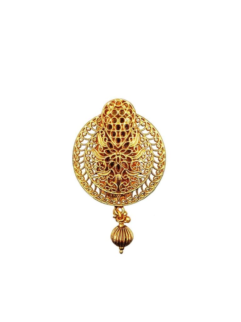 Antique Saree Pins in Gold Finish - CNB2297
