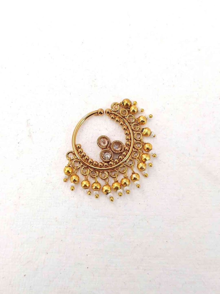 Traditional Nose Ring in Gold Finish - CNB2262