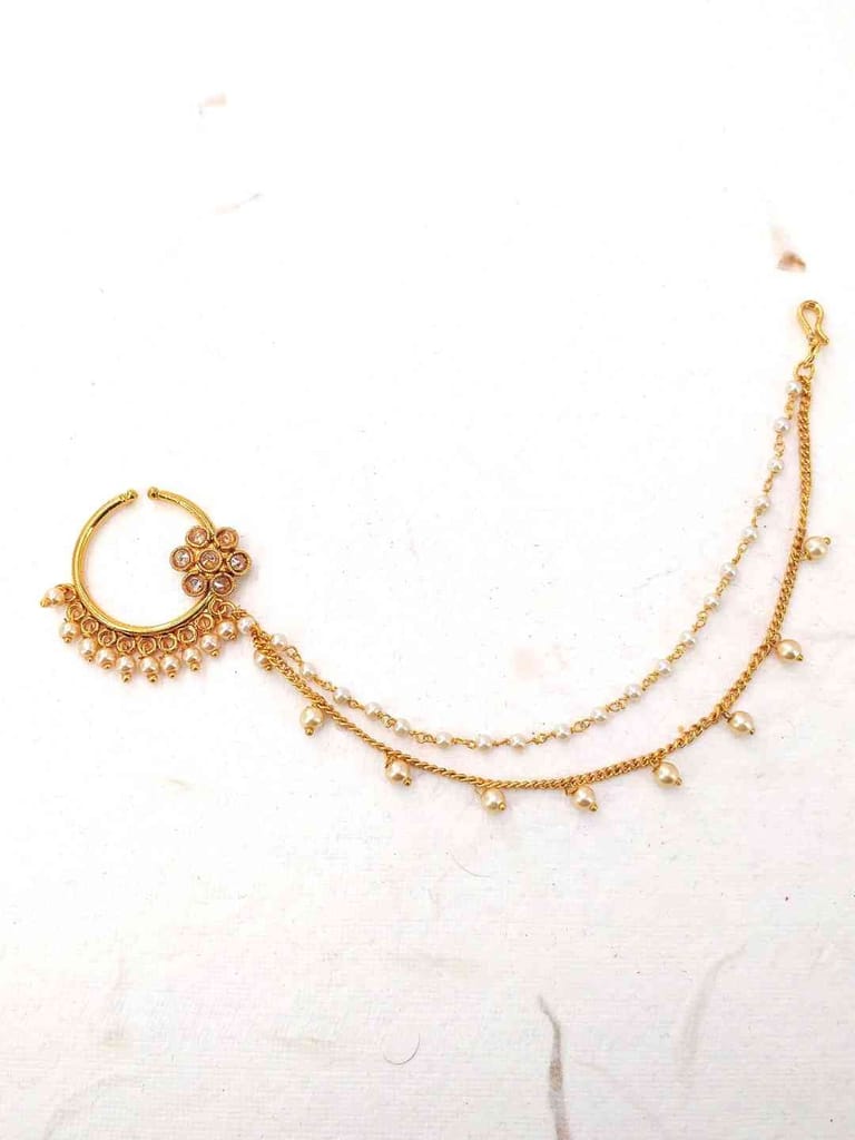 Traditional Nose Ring in Gold Finish - CNB2265