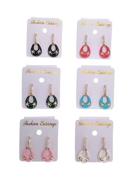 Western Earrings in Assorted color - CNB4873