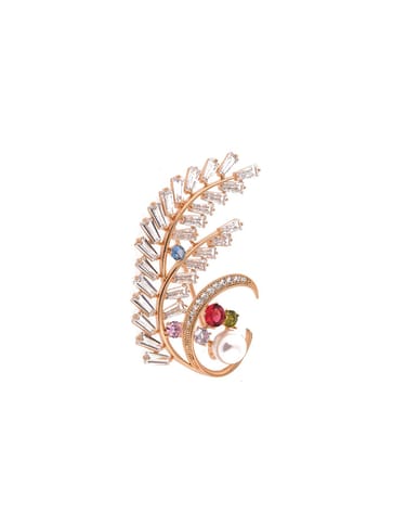 AD / CZ Brooch in Gold finish - CNB4606