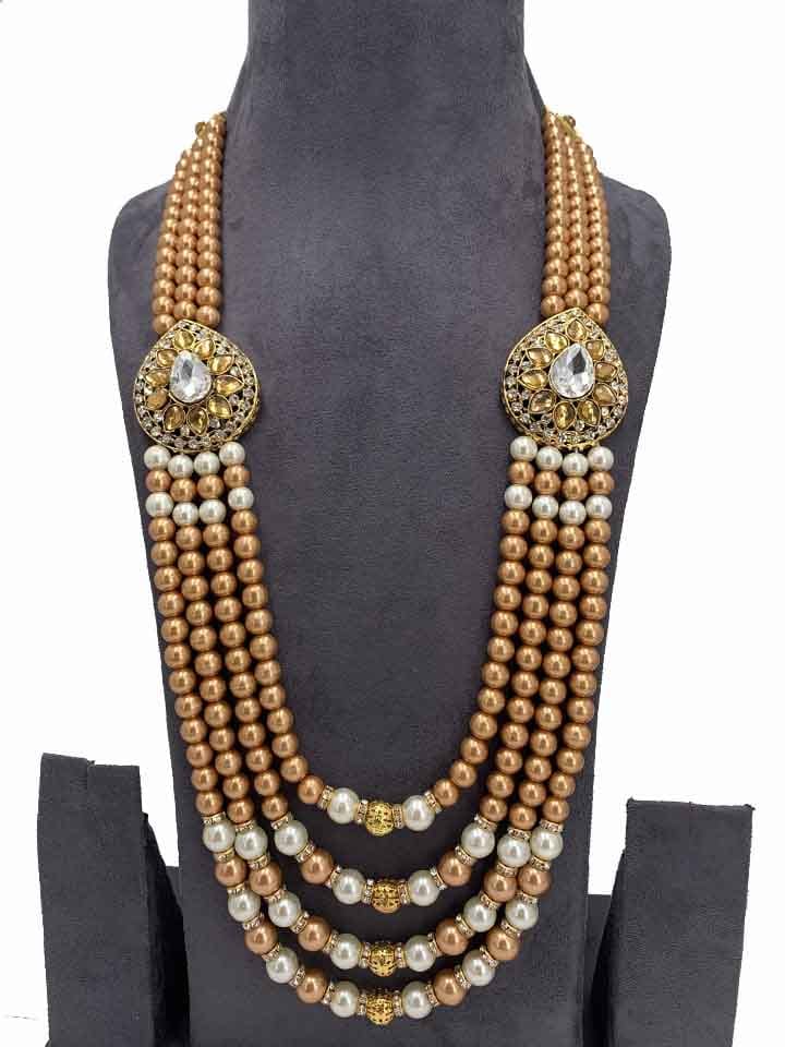 Antique Mala Set in LCT/Champagne, Antique color - CNB5619