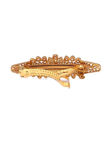 Antique Hair Clip in Gold finish - CNB5915