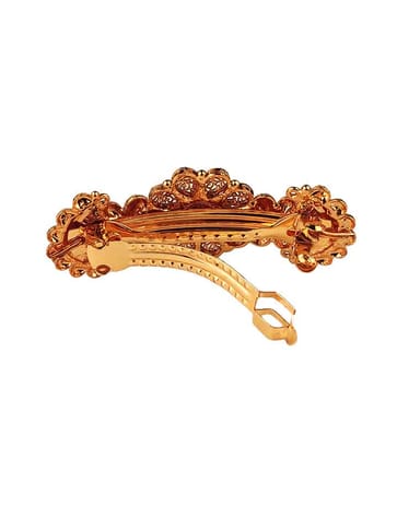 Antique Hair Clip in Gold finish - CNB5918