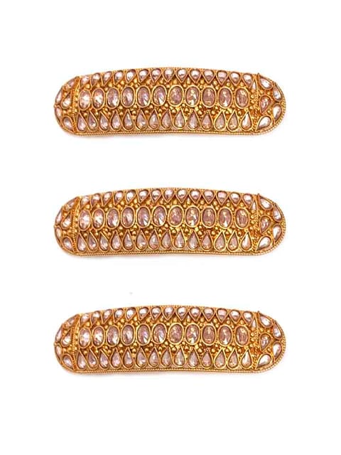 Antique Hair Clip in Gold finish - CNB5922