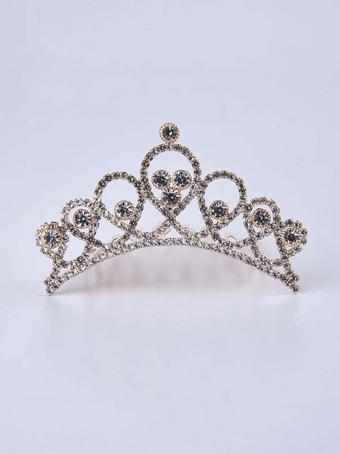 Setting Stone Crown / Tiaras in White color - CNB7157