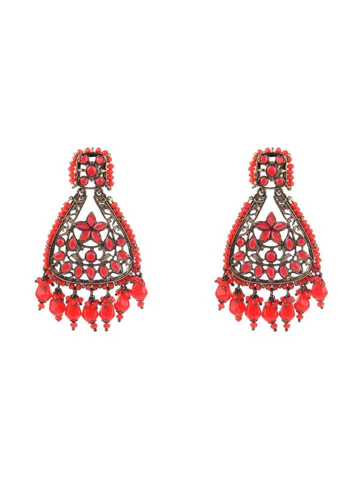 Traditional Earrings in Mehendi finish - CNB8083