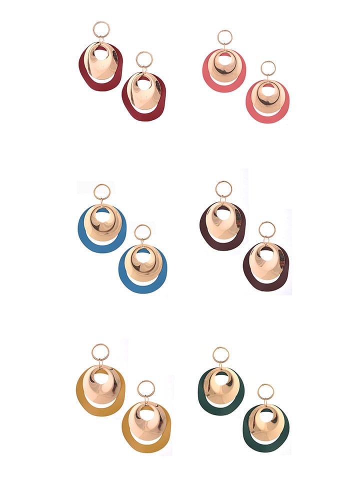 Western Earrings in Assorted color and Gold finish - CNB15021