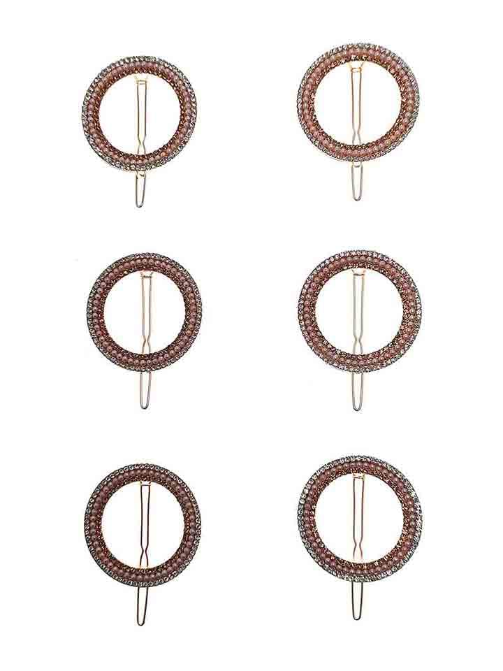 Fancy Lock Pins in LCT/Champagne color and Rose Gold finish - CNB6696