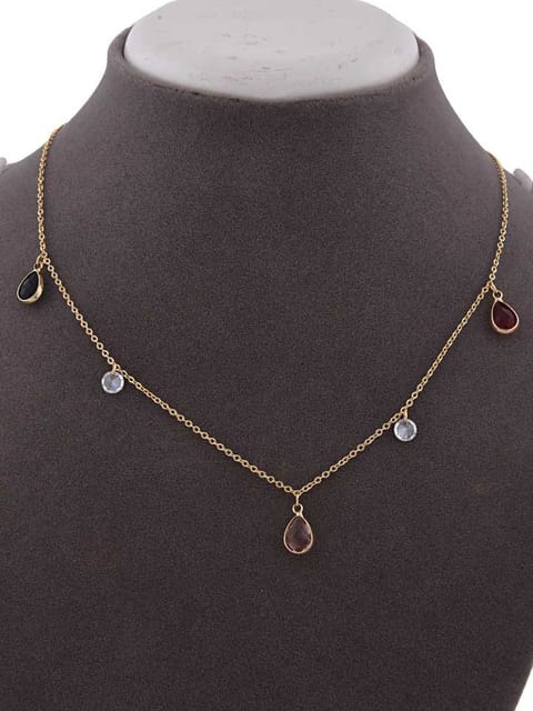 Western Necklace in Gold finish - CNB15267