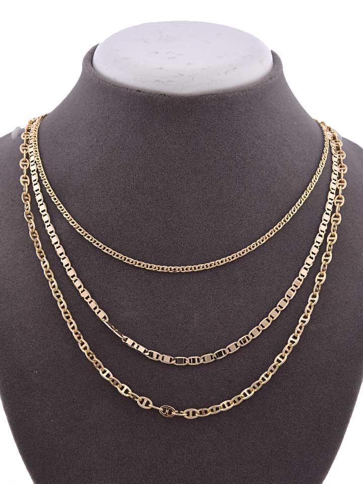 Western Necklace in Gold finish - CNB15152
