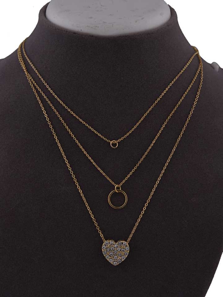 Western Necklace in Gold finish - CNB15378
