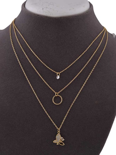 Western Necklace in Gold finish - CNB15381