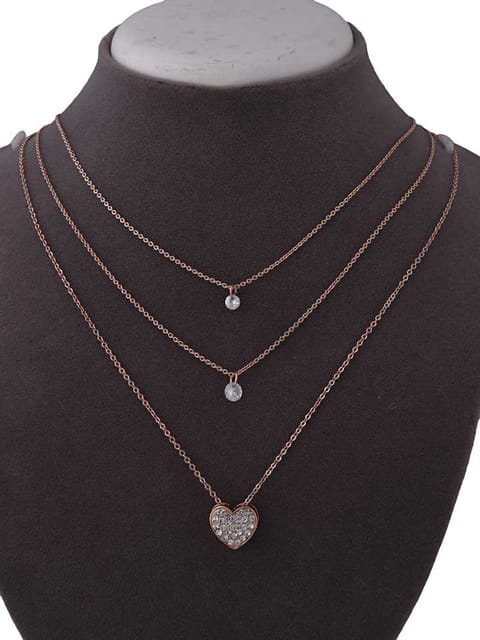 Western Necklace in Rose Gold finish - CNB15380
