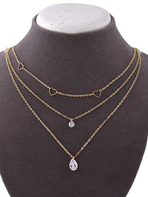 Western Necklace in Gold finish - CNB15393